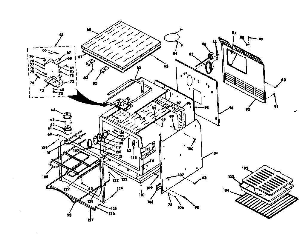 Kenmore 8504247310 body section diagram