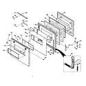 Kenmore 8504247310 porcelain door diagram