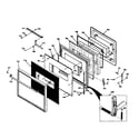 Kenmore 8504247310 black glass door diagram