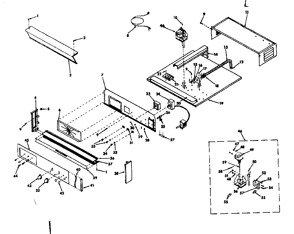 Kenmore 8504247311 control section diagram