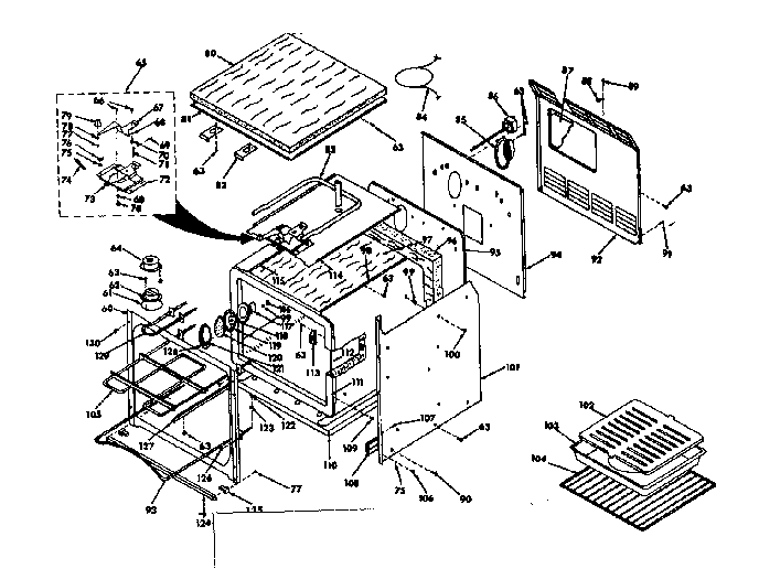 Kenmore 8504247311 body section diagram