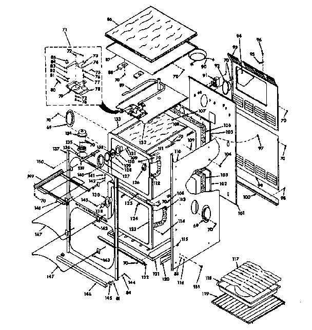 Kenmore 8504277560 body section diagram