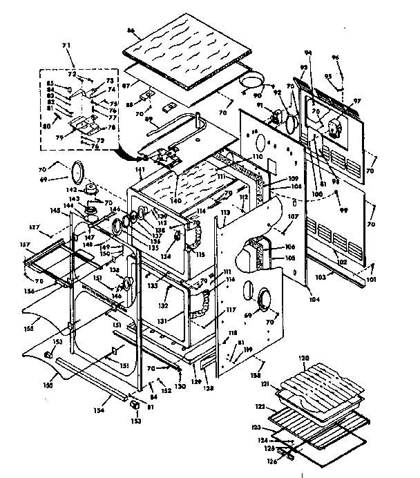 Kenmore 8504277590 body section diagram
