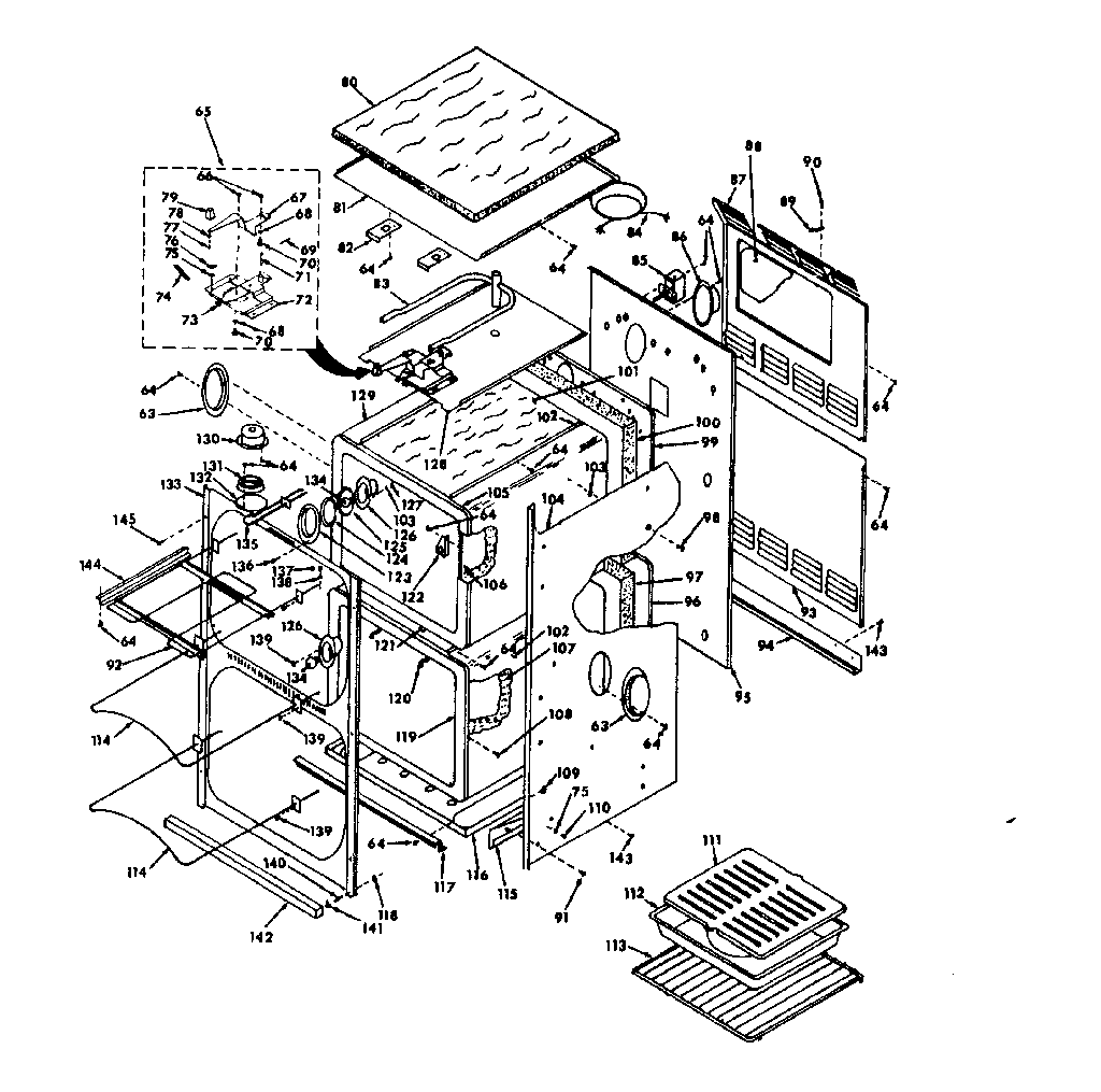 Kenmore 8504287340 body section diagram
