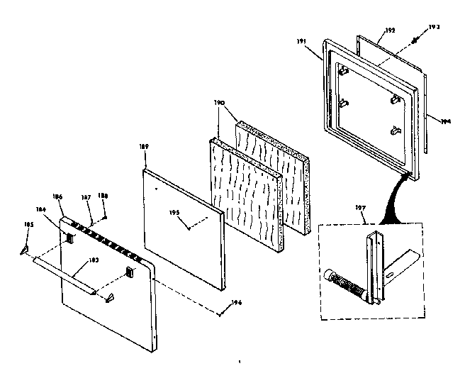 Kenmore 8504287340 lower porcelain door diagram