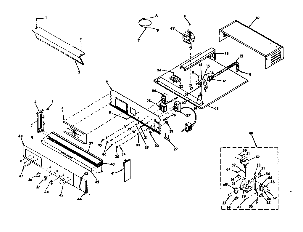 Kenmore 8504287341 control section diagram
