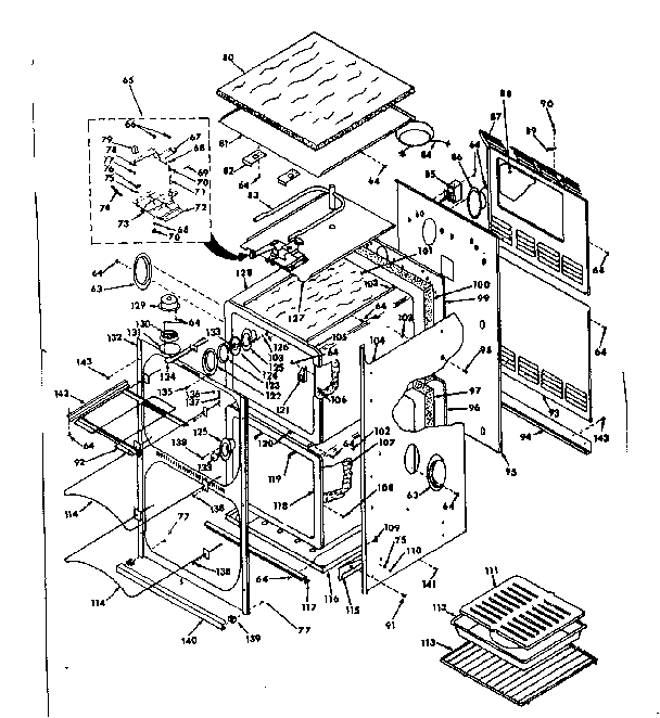 Kenmore 8504287341 body section diagram