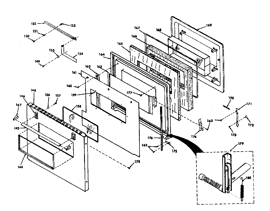 Kenmore 8504287341 upper porcelain door diagram