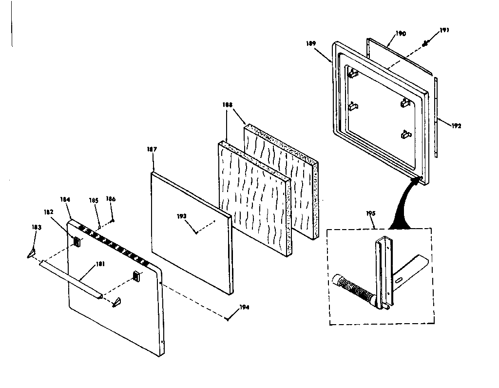 Kenmore 8504287341 lower porcelain door diagram