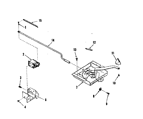 Kenmore 9119898312 power lock section diagram