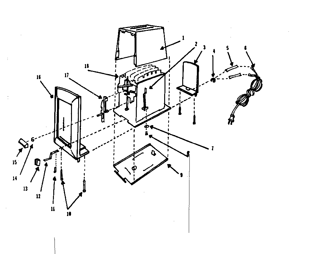 Kenmore 360630590 replacement parts diagram