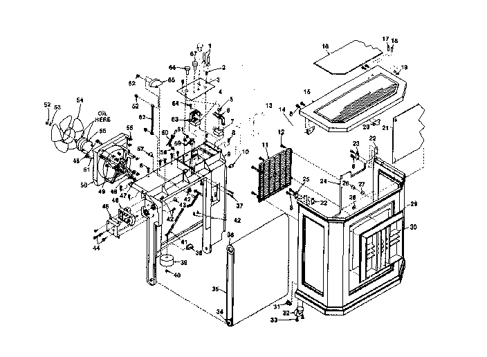 Kenmore 757601600 functional replacement parts diagram