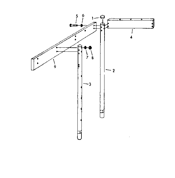 Sears 70172377-83 leg assembly diagram
