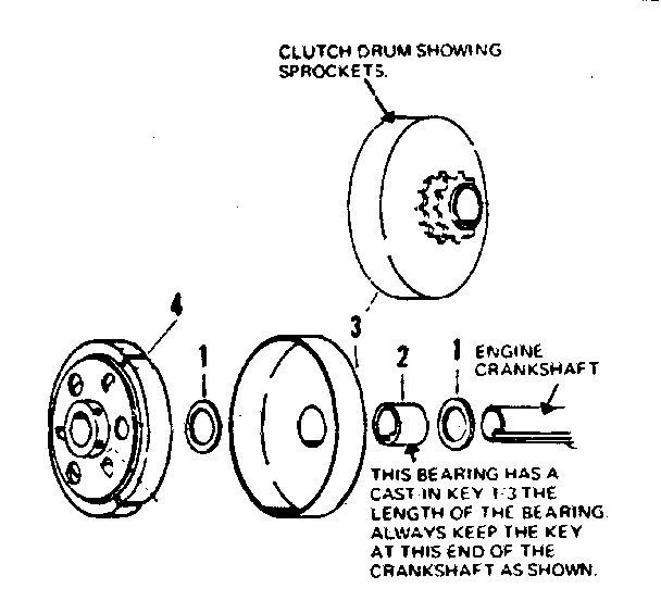Sears 3918060 comet clutch parts diagram