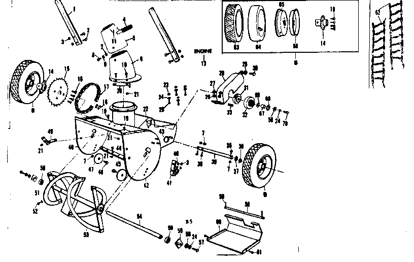 Craftsman 53682559 reel assembly diagram