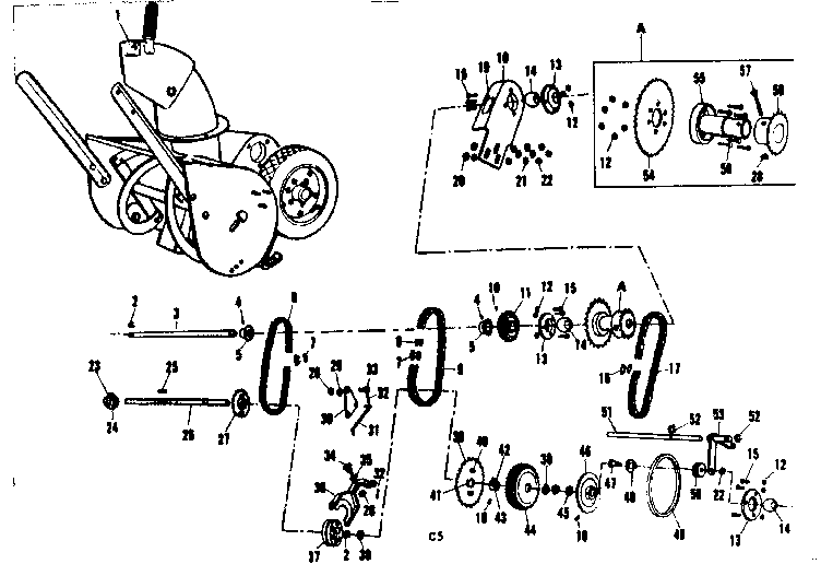 Craftsman 53682559 drive assembly diagram