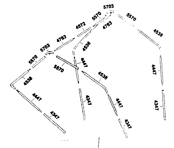 Sears 30877282 frame assembly diagram