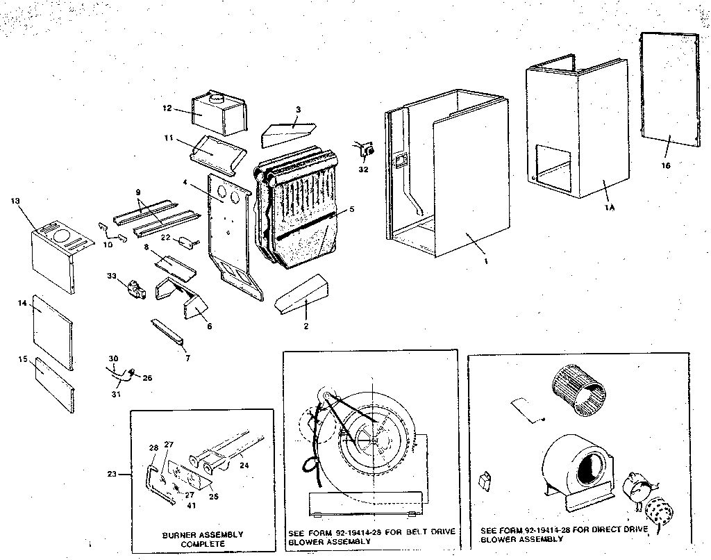 Rheem RGGA functional replacement parts diagram