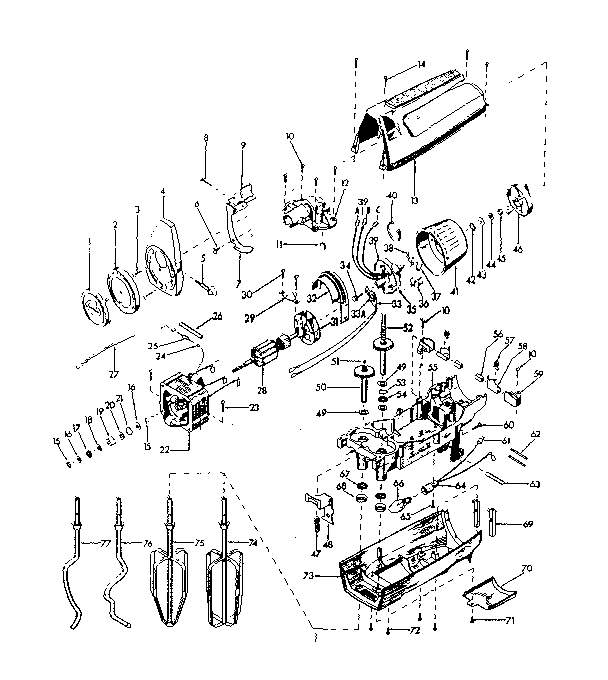 Kenmore 663821800 replacement parts diagram