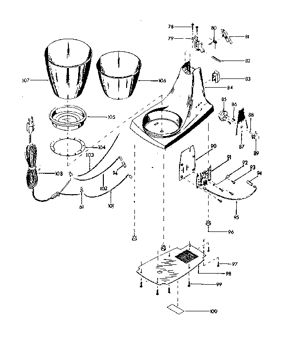 Kenmore 663821800 base unit diagram