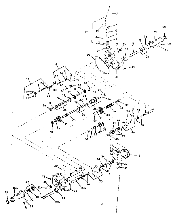 Craftsman 91725010 transaxle diagram