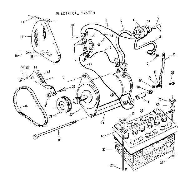 Husqvarna 91725021 electrical system diagram