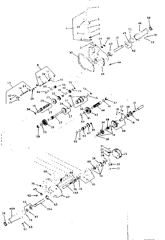 Husqvarna 91725021 transaxle diagram