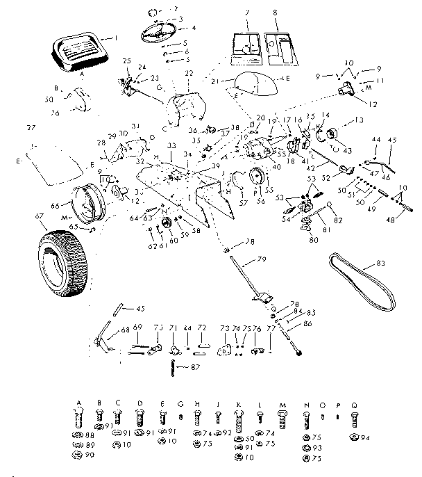 Craftsman 91725040 drive assembly diagram