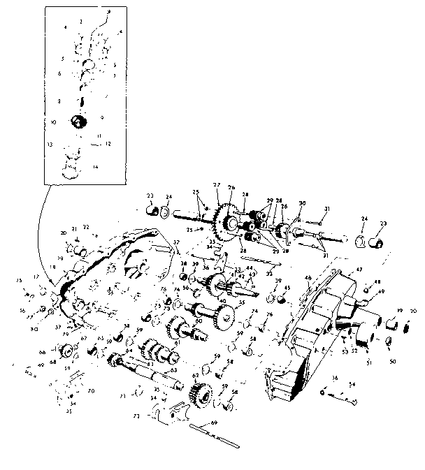 Craftsman 91725070 transaxle diagram