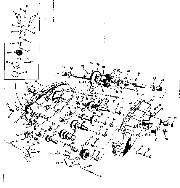 Craftsman 91725130 transaxle diagram