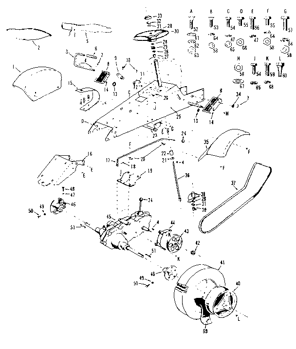 Craftsman 91725101 drive assembly diagram
