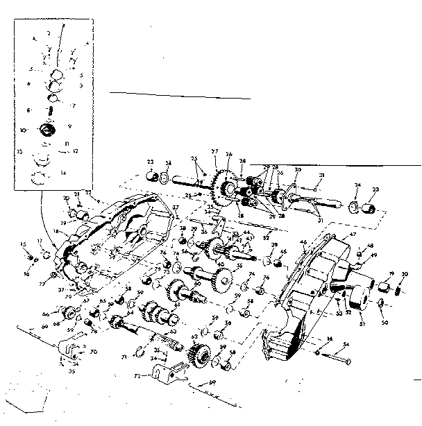 Craftsman 91725101 transaxle diagram