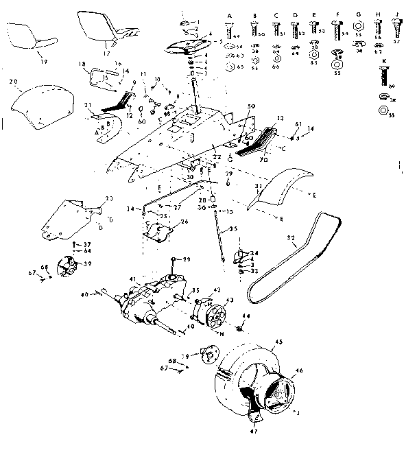 Craftsman 91725120 drive assembly diagram