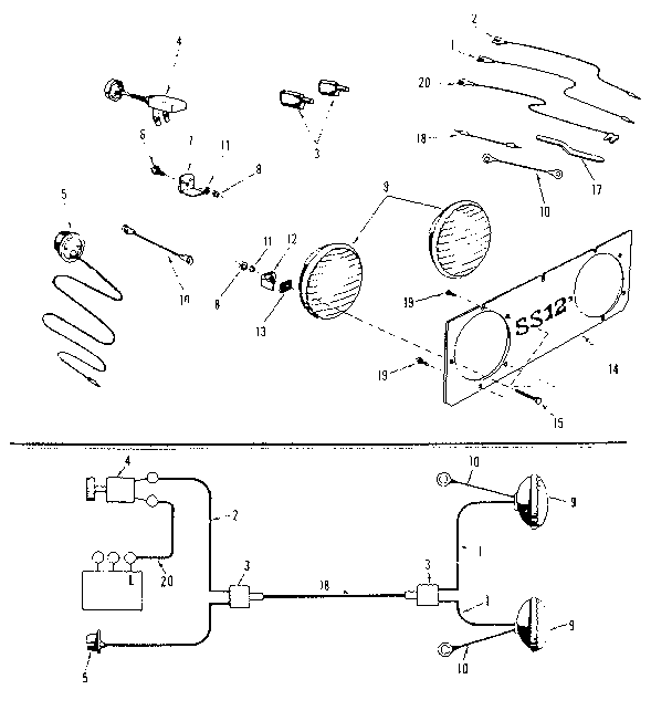 Craftsman 91725120 headlight assembly diagram