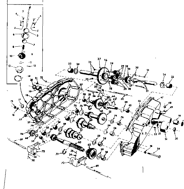 Craftsman 91725120 transaxle diagram
