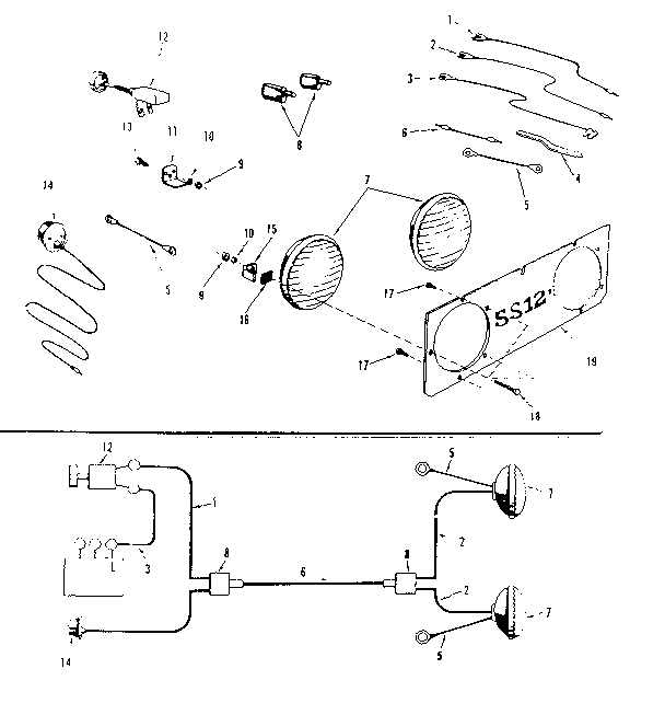 Craftsman 91725121 headlight assembly diagram