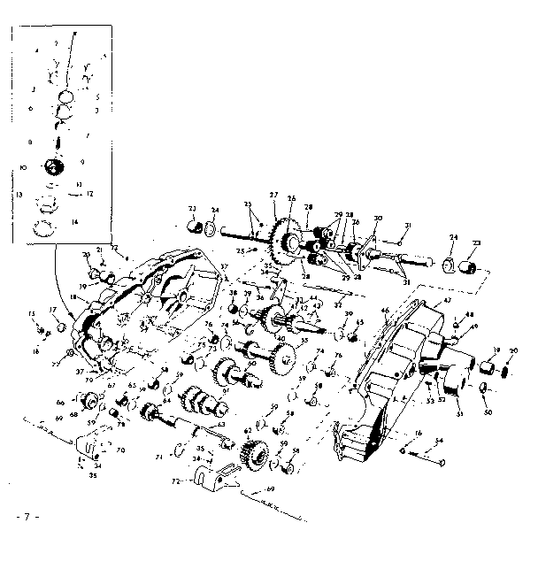 Craftsman 91725121 transaxle diagram