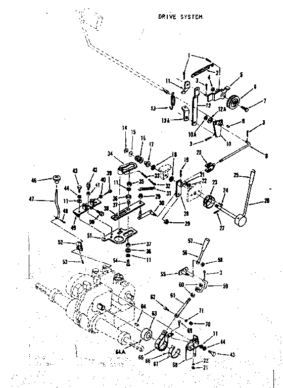 Craftsman 917253001 drive system diagram