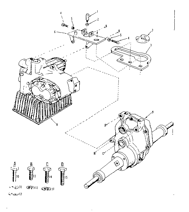 Craftsman 917253001 complete drive assembly diagram