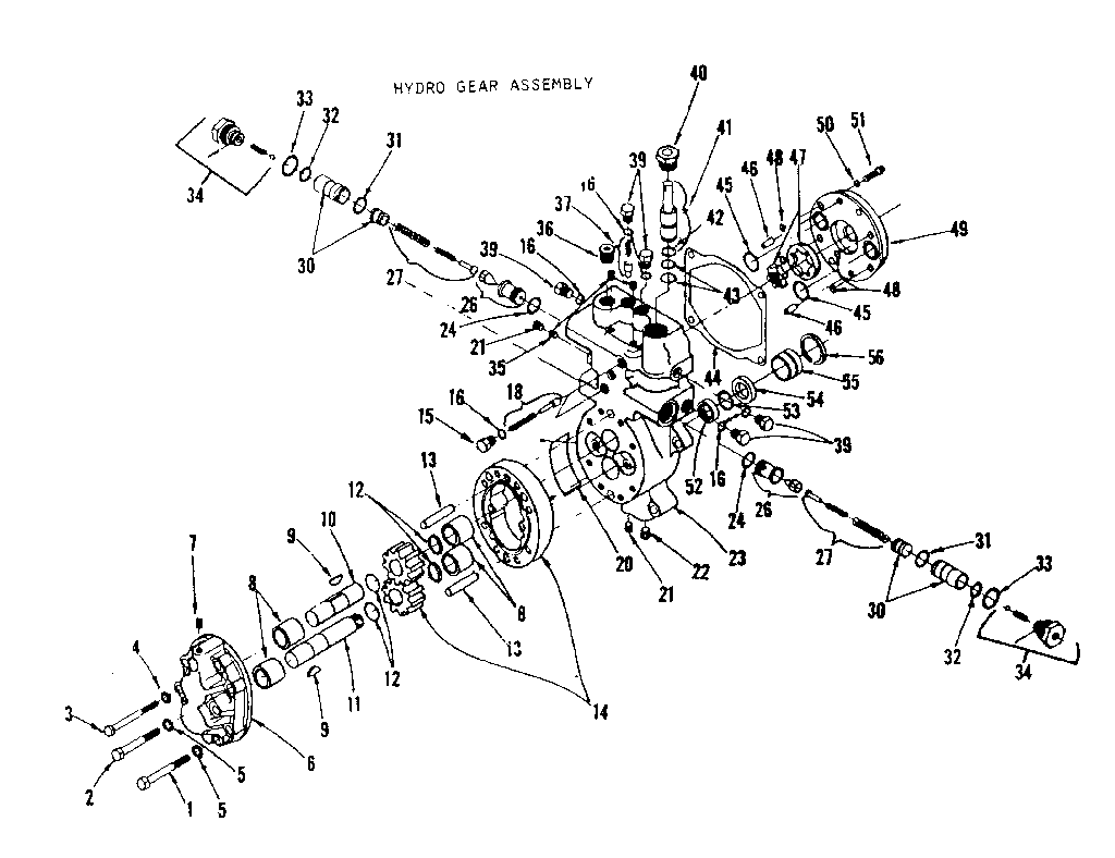 Craftsman 917253001 hydro gear assembly diagram