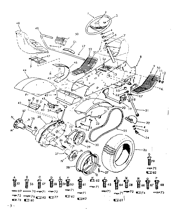 Craftsman 91725380 drive assembly diagram