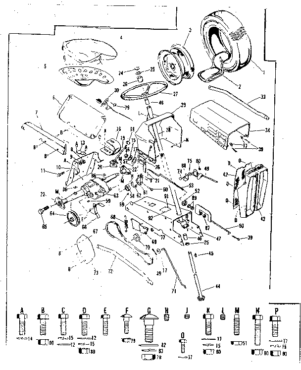 Craftsman 91725480 drive assembly diagram