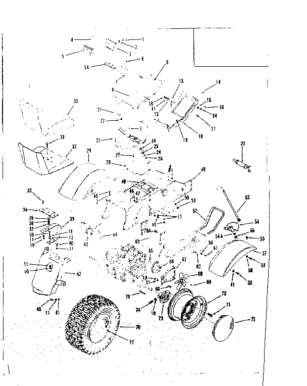 Craftsman 91725500 chassis assembly diagram