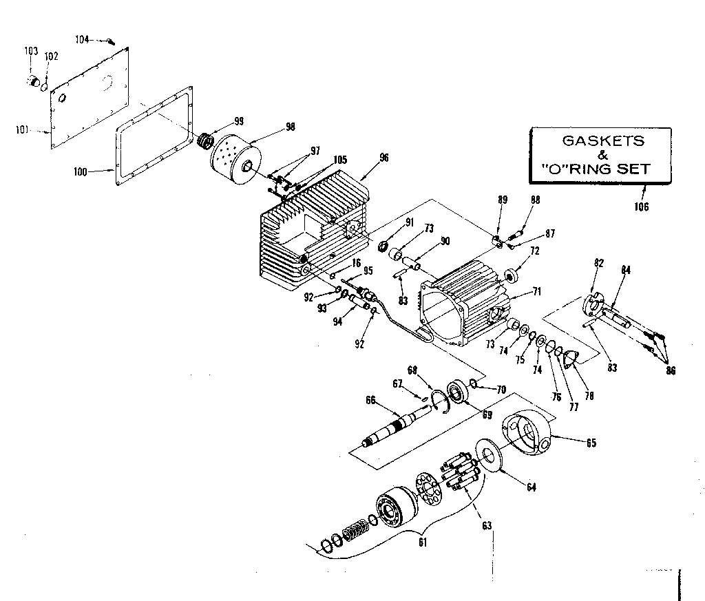 Craftsman 91725500 hydro gear assembly diagram