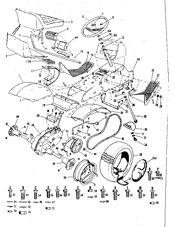 Craftsman 91725510 drive assembly diagram