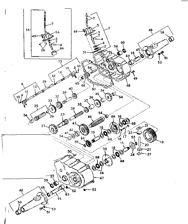 Craftsman 91799511 transaxle diagram