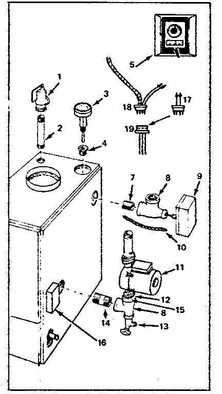 Kenmore 229963430 boiler controls diagram