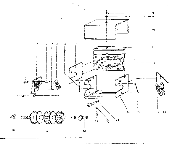 LXI 56410004 vhf tuner parts (t - t256us or t - t258us) diagram