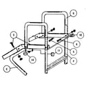 Sears 71031-SLIDE hand rail assembly diagram