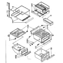 Kenmore 1068536822 refrigerator interior parts diagram